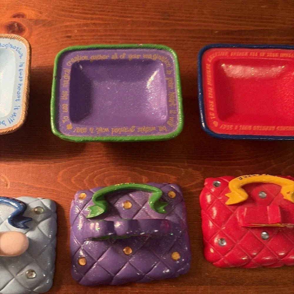 VINTAGE CLAIRES Y2K 2002 TRINKET BOXES‎ LOT OF 5